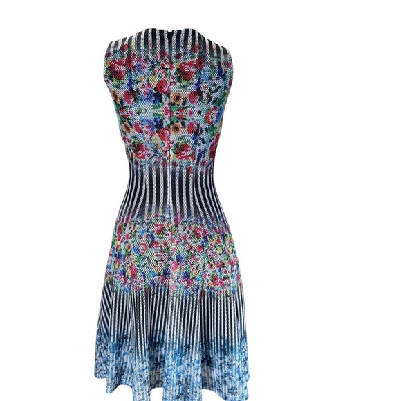 Alberto Makali .blue and black Plunge Sundress - Picture 3 of 8